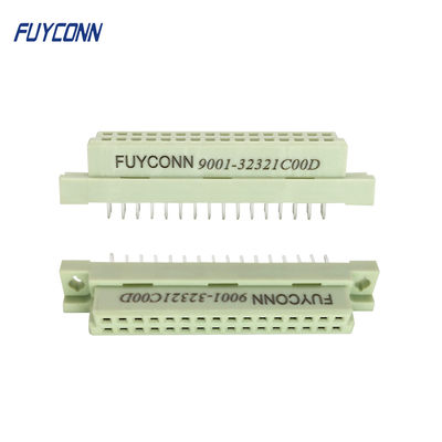 2 συνδετήρας 8 Eurocard σειρών 16 32 ευθύς 2x16P 32pin θηλυκός DIN 41612 καρφιτσών συνδετήρας PCB