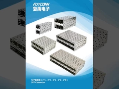 Σύνδεσμος SFP μονοστρώματος διπλού στρώματος SFP Cage, SFP+ Σύνδεσμος w/SFP+ Cage