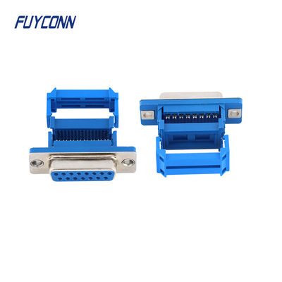 15pin D-SUB συνδετήρες θηλυκό IDC Crimping τύπου καλώδιο κορδέλα συνδετήρα