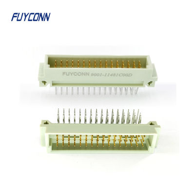 3 συνδετήρας σειρών DIN41612 90 αρσενικός Eurocard βαθμού συνδετήρας PCB 3*16P 48Pin