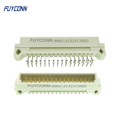 232 PCB αρσενικό 2*16P 32pin 2 σειρές DIN 41612 συνδετήρας W 2.54mm σωστής γωνίας συνδετήρων Eurocard