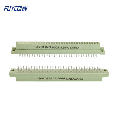 Ευθύς συνδετήρας 2row 16 PCB Eurocard 32 48 64 θηλυκός 2*32pin 64P DIN41612 συνδετήρας καρφιτσών