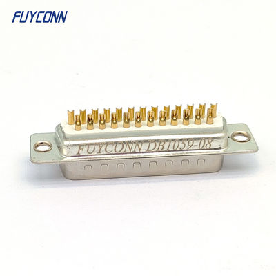 Αρσενικό Solder Cup Machine Pin DB Connector 9 15 25 37 Pos Machined D-SUB Connector