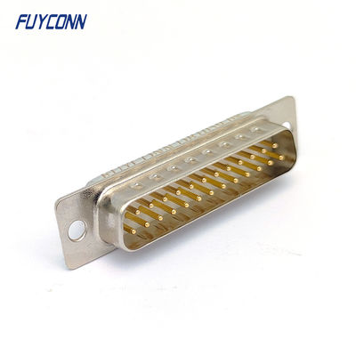 Αρσενικό Solder Cup Machine Pin DB Connector 9 15 25 37 Pos Machined D-SUB Connector