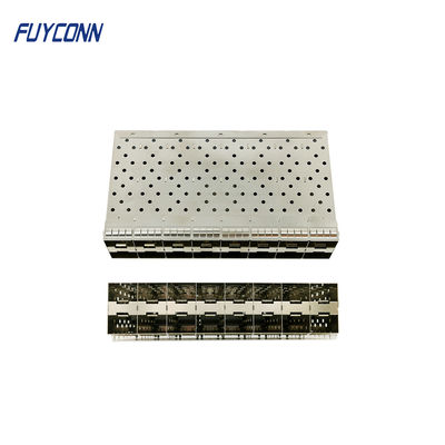 SFP+ Connector 2x8 16 Port 320 Pin Press Fit EMI Gasket