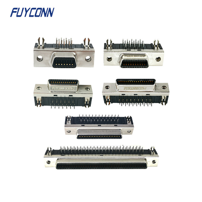 PCB 14pin 20pin 36pin 50pin 68pin 100pin συνδετήρων σωστής γωνίας SCSI