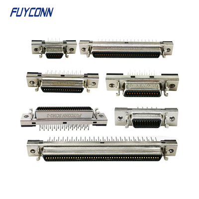 Ευθύς θηλυκός σερβο συνδετήρας 14pin 20pin 36pin 50pin 68pin 100pin PCB SCSI