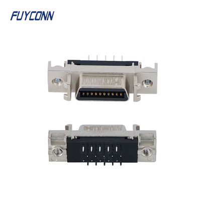 θηλυκός συνδετήρας 20pin SCSI, ευθύς συνδετήρας PCB SCSI πισσών 1.27mm