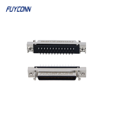 Σερβο PCB κατ' ευθείαν 1.27mm συνδετήρων MDR SCSI 50pin με το κράμα Shell ψευδάργυρου