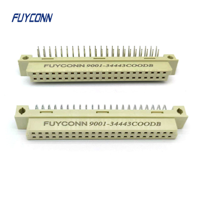2 σειρές 44 Pin DIN 41612 Συνδέσμος PCB Γωνιακό θηλυκό 2 * 22P 244S Eurocard Συνδέσμος 2.54mm Pitch