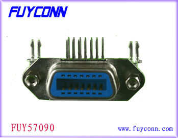 24 θηλυκός συνδετήρας σωστής γωνίας PCB Centronic καρφιτσών με τις βίδες του Jack και την κλειδαριά πινάκων