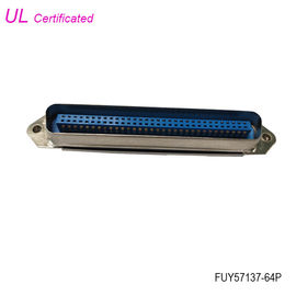 32pairs αρσενικός ευθύς Centronics Champ συνδετήρας 64pin PCB με τα καρύδια