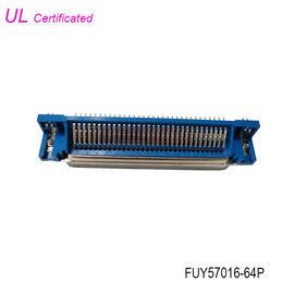 64 αρσενικός R/A συνδετήρας PCB καρφιτσών DDK Centronic με επικυρωμένο Boardlock UL