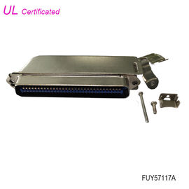 Το Amphenol αρσενικά 64 καρφώνει το συνδετήρα Centronics 32 πτυχώνοντας ζευγάρια συνδετήρων IDC με την κουκούλα μετάλλων