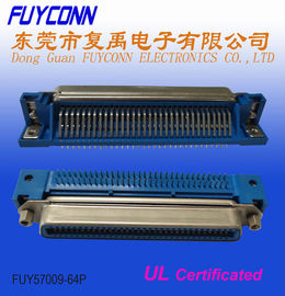 Σωστή γωνία 64 θηλυκός συνδετήρας 32pairs PCB Centronics καρφιτσών