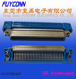 Θηλυκός συνδετήρας σωστής γωνίας PCB Centronic 32pairs με την κλειδαριά πινάκων