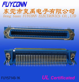 Θηλυκό 64 σωστή γωνία 2.16mm Champ DDK PCB συνδετήρων Centronics καρφιτσών πίσσα
