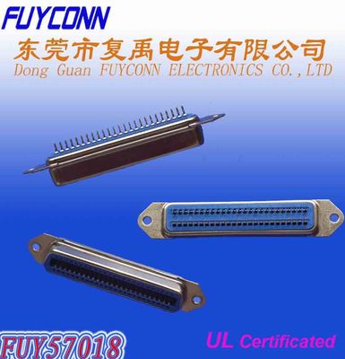50 καρφιτσών Centronic επικυρωμένη UL 2.16mm PCB ευθεία πίσσα θηλυκών συνδετήρων
