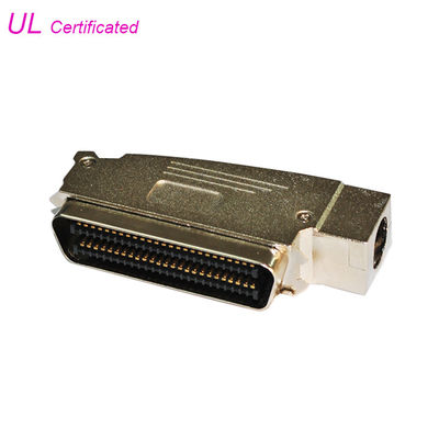 Amphenol 957 αρσενικός συνδετήρας βουλωμάτων IDC 100Pin με τη δευτερεύουσα κάλυψη ψευδάργυρου εισόδων καλωδίων