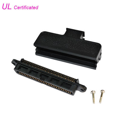 Πλαστική κάλυψη TYCO AMP 180 βαθμού 32 64Pin συνδετήρων IDC θηλυκών ζευγάρια τύπων δοχείων