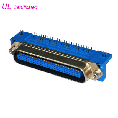 50 αρσενικός συνδετήρας σωστής γωνίας PCB Centronic καρφιτσών με τη βίδα γρύλων και την κλειδαριά πινάκων