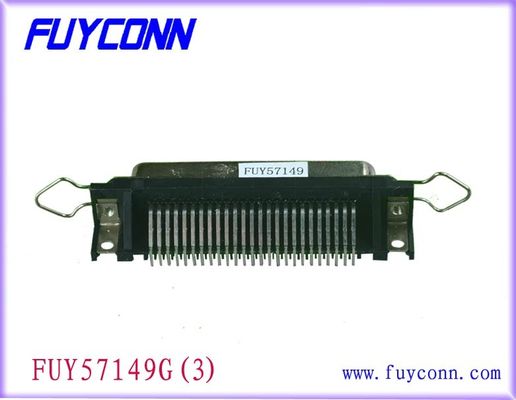 24 θηλυκό τύπων σωστής γωνίας DDK 40 PCB Centronic καρφιτσών με τους σύρτες επικυρωμένο συνδετήρας UL ανοίξεων