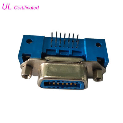 Centronic 50 θηλυκός Champ συνδετήρας 36 24 14 καρφιτσών σωστής γωνίας PCB με το νήμα βιδών
