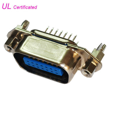 Centronic 14 καρφιτσών ευθύς συνδετήρας 24pin 36pin 50pin PCB γωνίας αρσενικός με το επικεφαλής καρύδι δεκαεξαδικού