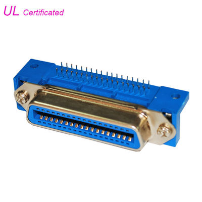 DDK Centronics 36 θηλυκός συνδετήρας σωστής γωνίας PCB συνδετήρων καρφιτσών για τον εκτυπωτή