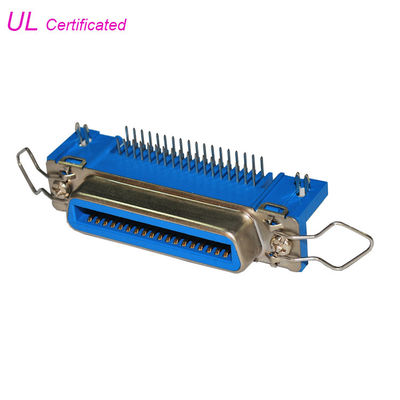 Champ Centronics 36 συνδετήρας σωστής γωνίας PCB συνδετήρων καρφιτσών 50pin 24pin 14pin με το σύρτη ανοίξεων