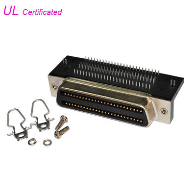 Το θηλυκό 957 100 Amphonel καρφώνει το PCB τοποθετώντας το συνδετήρα 2.16mm Centronics σωστής γωνίας πίσσα