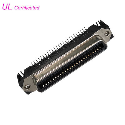Θηλυκό 25Pairs 50Pin PCB σωστής γωνίας συνδετήρων Centronic με την κλειδαριά πινάκων