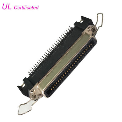 θηλυκός συνδετήρας εκτυπωτών PCB σωστής γωνίας 50Pin Centronic με το συνδετήρα εγγυήσεων
