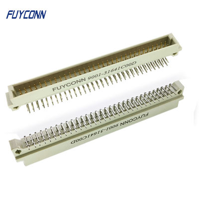 2.54mm σωστή γωνία 2*32P 64 αρσενικός 2 PCB σειρών ευρο- συνδετήρας 41612 καρφιτσών