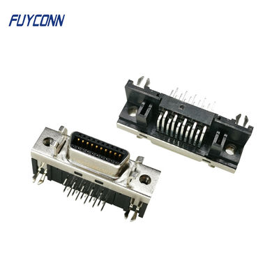 Σερβο συνδετήρας θηλυκών συνδετήρων 20pin SCSI R/A, μίνι συνδετήρας κορδελλών MDR Δ