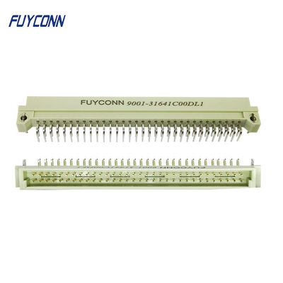 2 σειρές 2x32P 64PIN DIN 41612 αρσενικός συνδετήρας Eurocard βουλωμάτων PCB σωστής γωνίας συνδετήρων