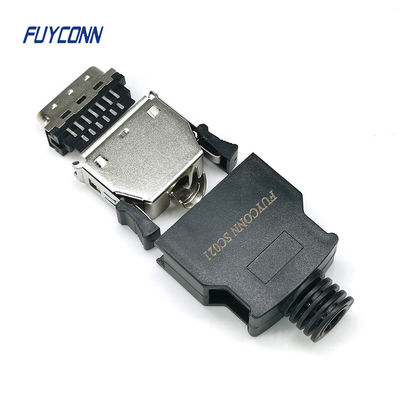 Αρσενικός SCSI συνδετήρας 2.17mm ύλης συγκολλήσεως πλαστική κάλυψη συνδετήρων W 20pin 26Pin MDR
