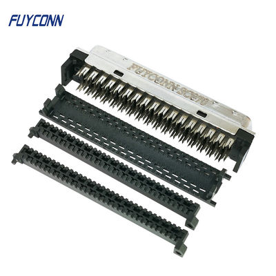 Συνδετήρας 1.27mm 68 καρφίτσα IDC καλωδίων MDR SCSI που πτυχώνει το μίνι συνδετήρα κορδελλών Δ