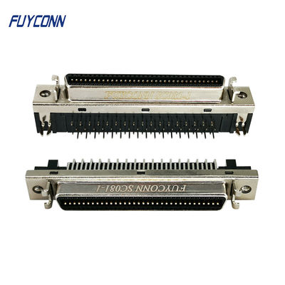 θηλυκή 1.27mm PCB συνδετήρων 68Pin SCSI κρεμάστρα τύπων W Fixness ΣΟ συνδετήρων σωστής γωνίας