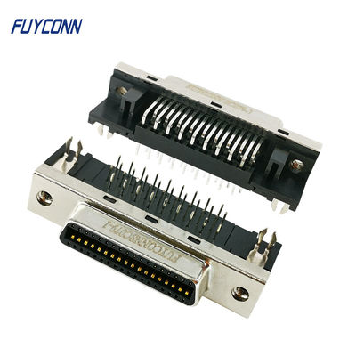 Θηλυκός MDR 36 καρφιτσών SCSI PCB συνδετήρων συνδετήρας σωστής γωνίας
