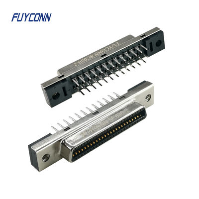 50Pin συνδετήρας PCB SCSI 180 PCB βαθμού που τοποθετούν το συνδετήρα MDR