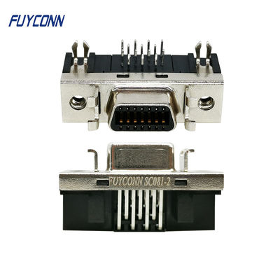 Ο θηλυκός συνδετήρας SCSI 90 PCB βαθμού R/A τοποθετεί το συνδετήρα καρφιτσών SCSI 14