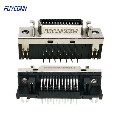 Συνδετήρας 90 PCB SCSI βαθμού R/A ΣΟ σερβο συνδετήρας 26 καρφιτσών τύπων θηλυκός για τον πίνακα PCB