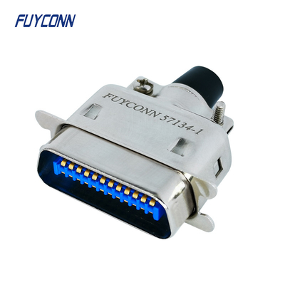 Συνδετήρας 57-30240 αρσενικό Centronics 24 DDK συνδετήρας κορδελλών καρφιτσών με την κουκούλα μετάλλων