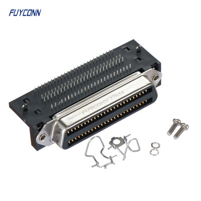 Amphenol 100 θηλυκός συνδετήρας Centronics σωστής γωνίας PCB καρφιτσών