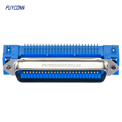 Αρσενική σωστή γωνία 2.16mm PCB συνδετήρας Centronics πισσών