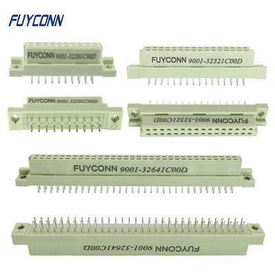 Θηλυκό DIN 41612 ευθύ PCB 2 συνδετήρων κάθετο τερματικό συνδετήρων W Eurocard σειρών