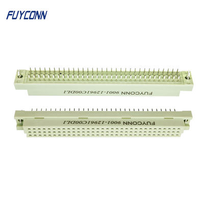 Θηλυκό 396 συνδετήρας 96 DIN41612 γκρίζο χρώμα PCB Eurocard καρφιτσών ευθύ